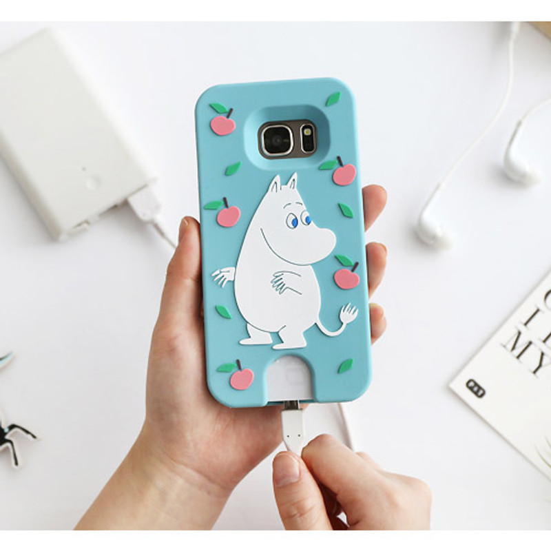 Mint - Moomin silicone soft case for Galaxy S7 Mint - Moomin silicone soft case for Galaxy S7