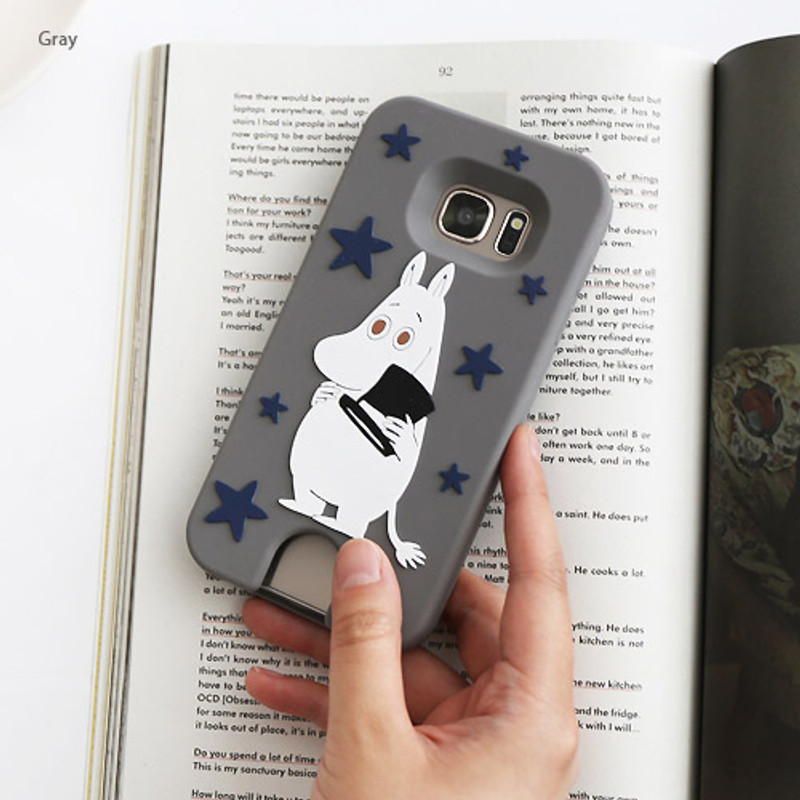 Gray - Moomin silicone soft case for Galaxy S7 Gray - Moomin silicone soft case for Galaxy S7