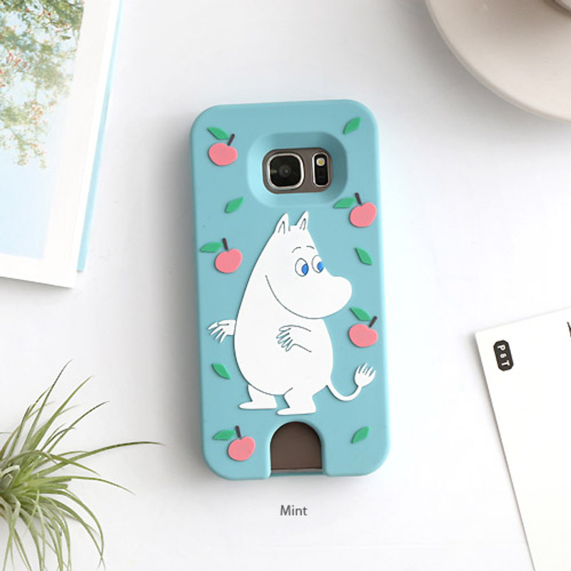 Mint - Moomin silicone soft case for Galaxy S7 Mint - Moomin silicone soft case for Galaxy S7
