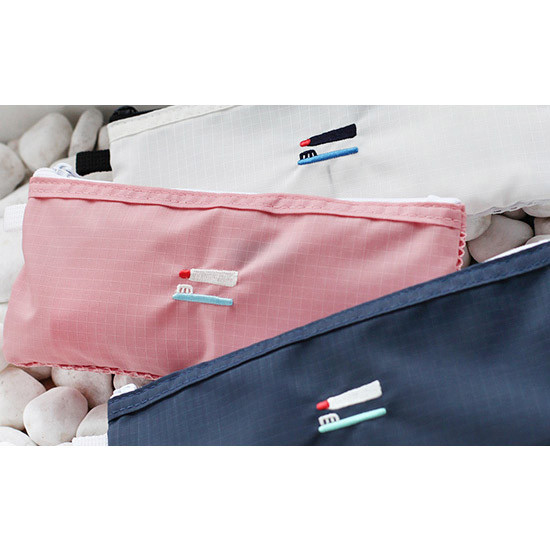 2NUL Travel toothbrush slim zipper mesh pouch
