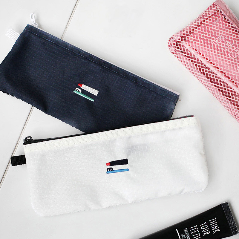 2NUL Travel toothbrush slim zipper mesh pouch