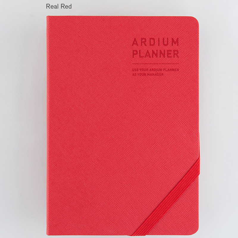 Real red - 2017 Ardium Simple dated medium planner Real red - 2017 Ardium Simple dated medium planner