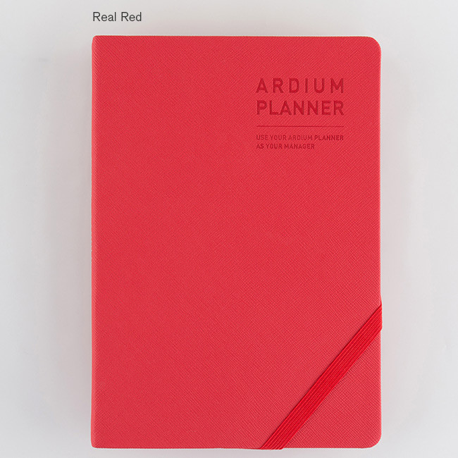Real red - 2017 Ardium Simple dated large planner
