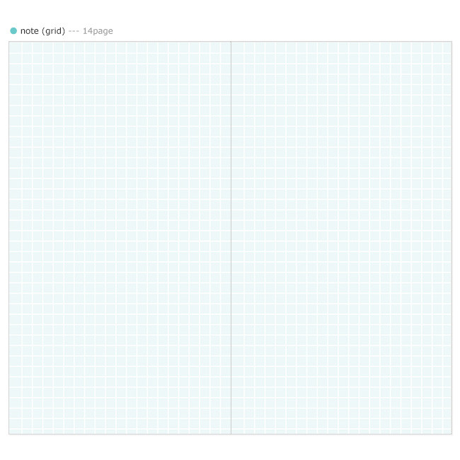 Note(grid) - 2017 Livework Rainbow color dated diary