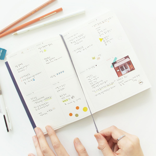 Weekly plan - Growing for a dream undated diary