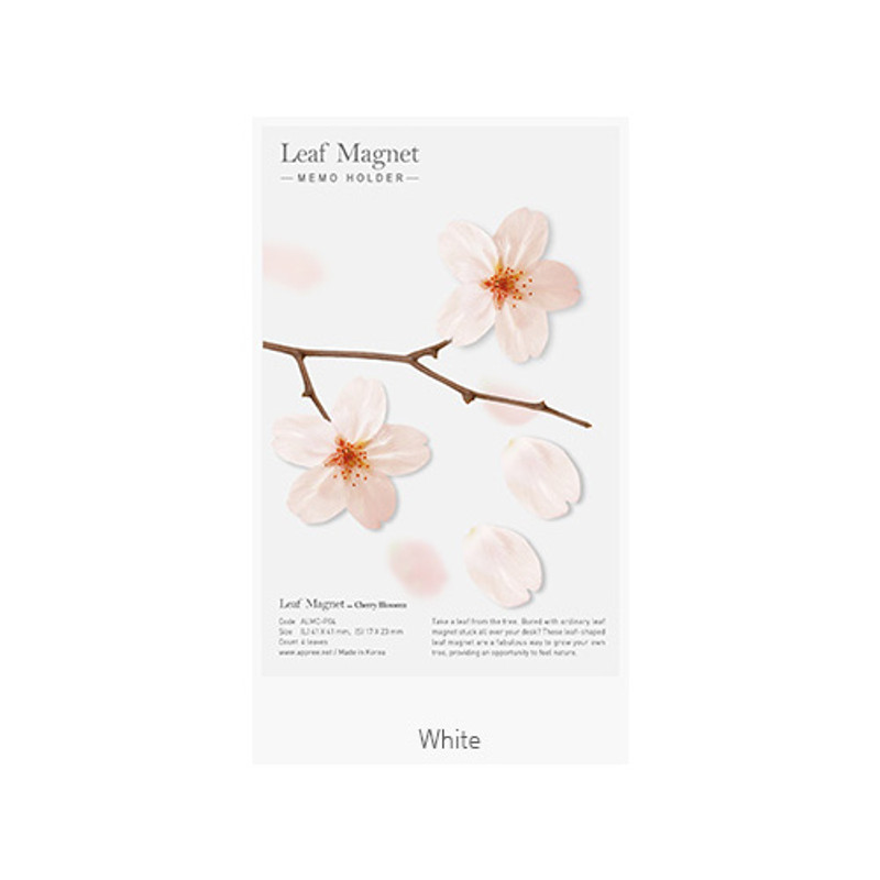 White - Appree Cherry blossom magnet set 