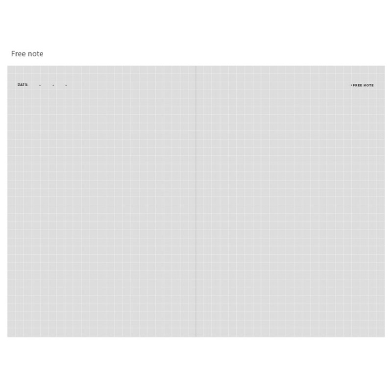 Free note - Arcane pattern undated diary