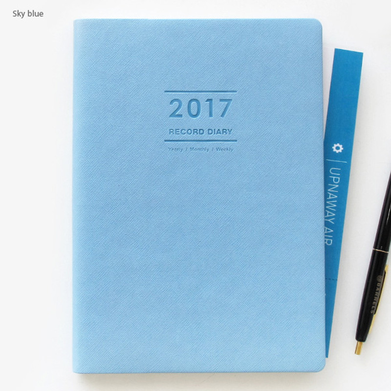 Sky blue - Record large weekly dated planner Sky blue - Record large weekly dated planner