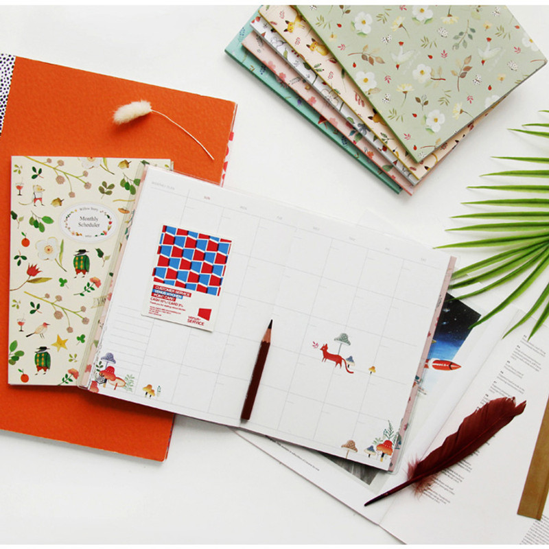 Indigo Willow story undated monthly scheduler