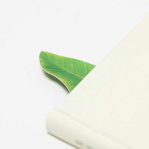 Appree Banana leaf bookmark black ballpoint pen 
