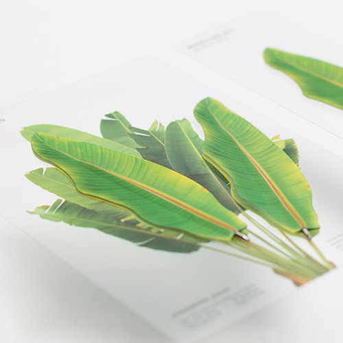 Appree Banana leaf bookmark black ballpoint pen set 