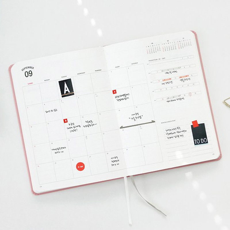 Monthly plan - Brilliant simple business dated planner 