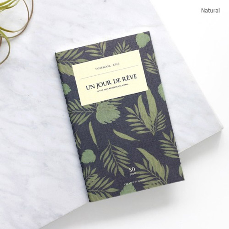 Natural - Iconic Pocket thread stitching small line notebook 