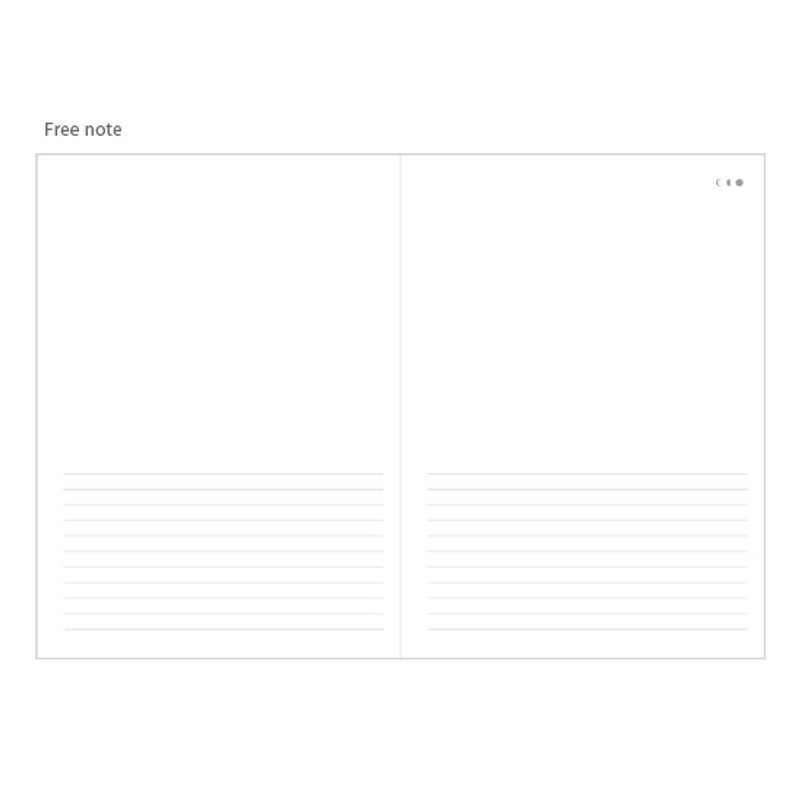 Free note - Moon special undated hardcover diary scheduler