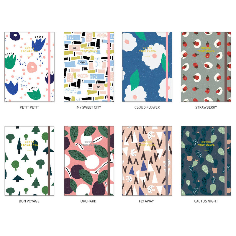 Bonne promenade pattern undated planner Bonne promenade pattern undated planner