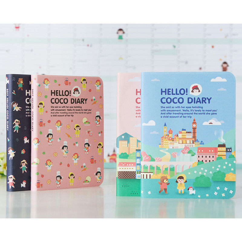 2017 Hello coco weekly dated diary 