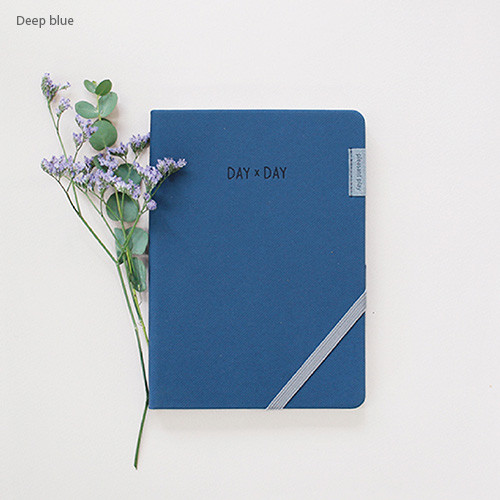 Deep blue - 2017 Day by Day large dated diary