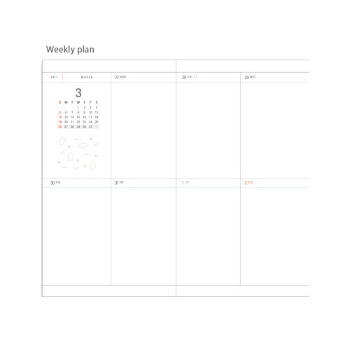 Weekly plan - 2017 Engage with life small dated diary