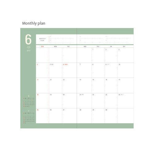 Monthly plan - 2017 Engage with life small dated diary