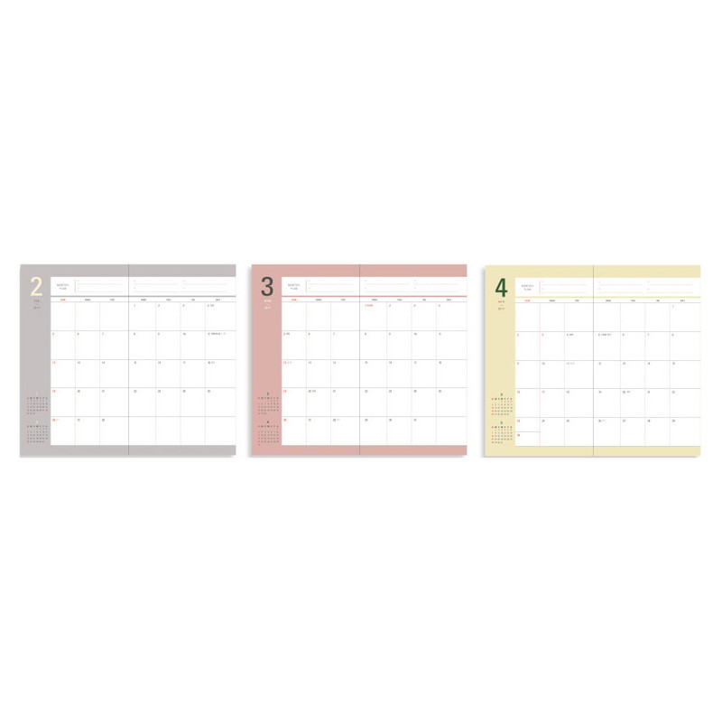 Monthly plan - 2017 Engage with life small dated diary