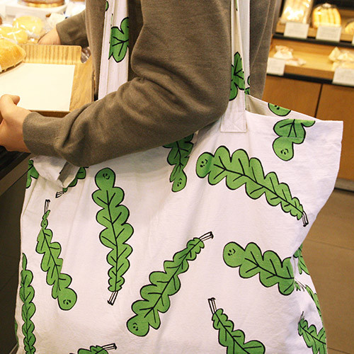 Foliage - Jam Jam pattern cotton shopper tote bag 