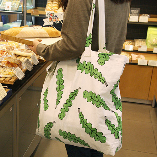 Foliage - Jam Jam pattern cotton shopper tote bag 