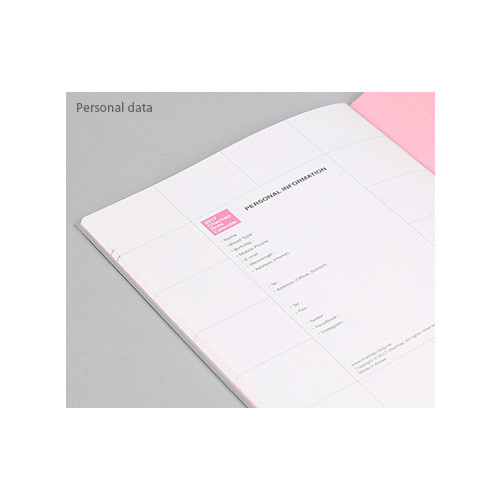 Personal data - 2017 Chachap Calendar note monthly dated planner