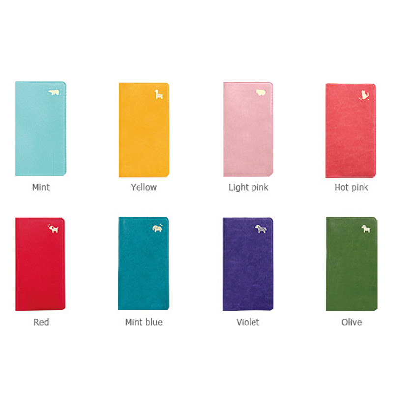 Colors of 2017 Day N zoo slim pocket dated diary 
