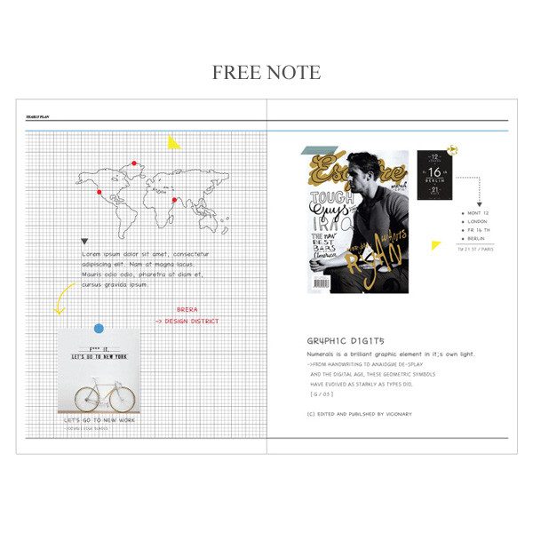 Free note - 2017 The classic large dated monthly planner
