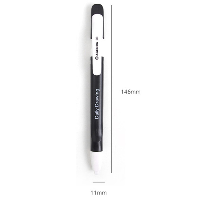 Size of Drawing 2B sharp mechanical pencil Size of Drawing 2B sharp mechanical pencil