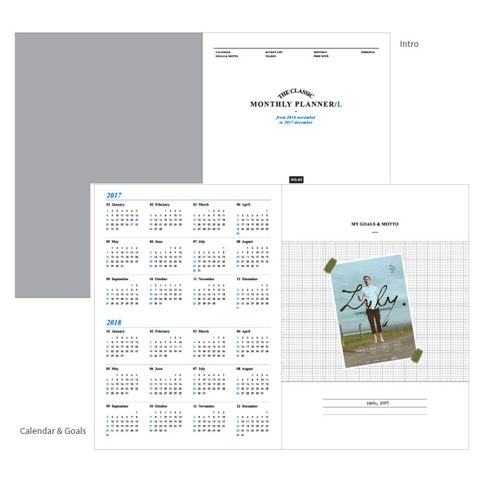 2017 The classic small dated monthly planner