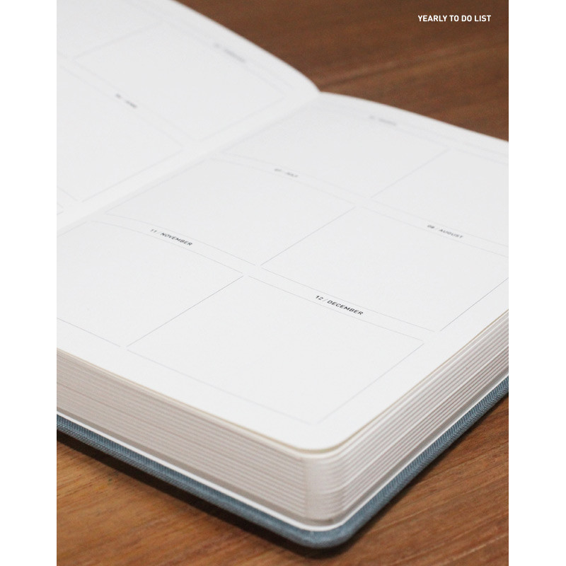 Yearly to do list - 2017 Hello gentle breeze blue gray undated diary Yearly to do list - 2017 Hello gentle breeze blue gray undated diary