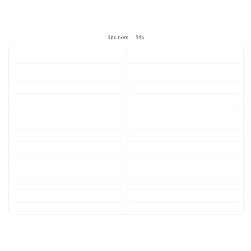 Line note - 2017 Livework Object weekly dated diary