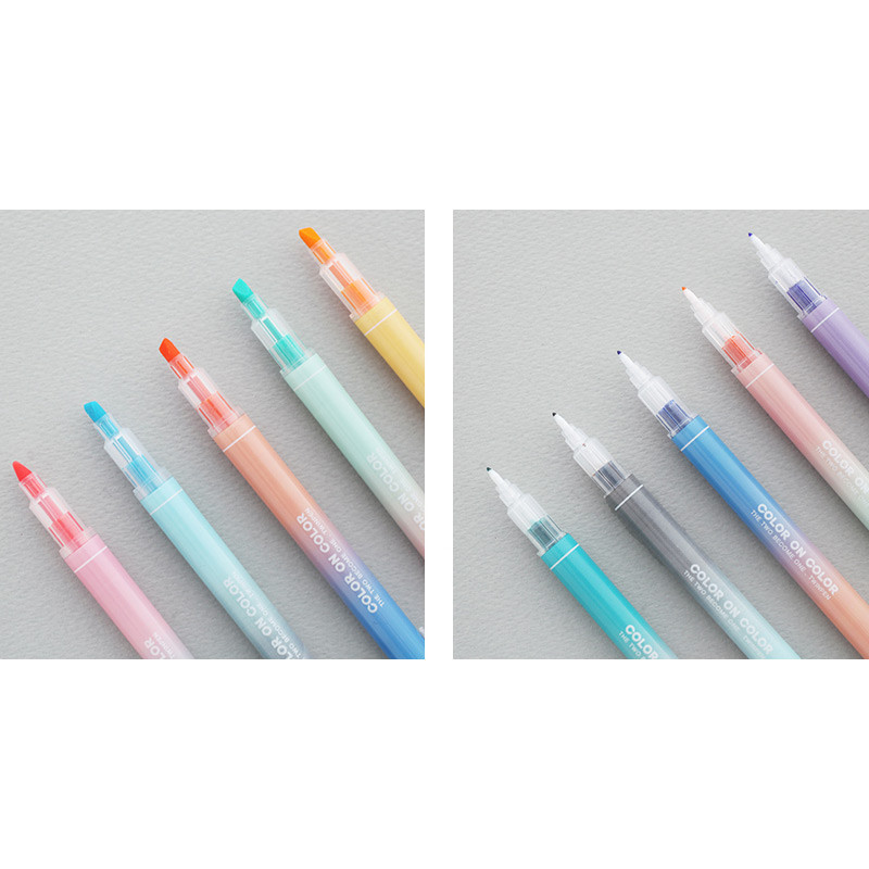 10 Colors double ended highlighter chisel/fine point set 10 Colors double ended highlighter chisel/fine point set