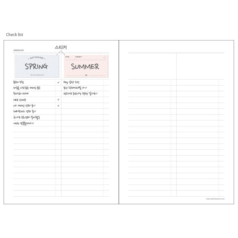 Checklist - 2017 Dot your day weekly dated diary  Checklist - 2017 Dot your day weekly dated diary