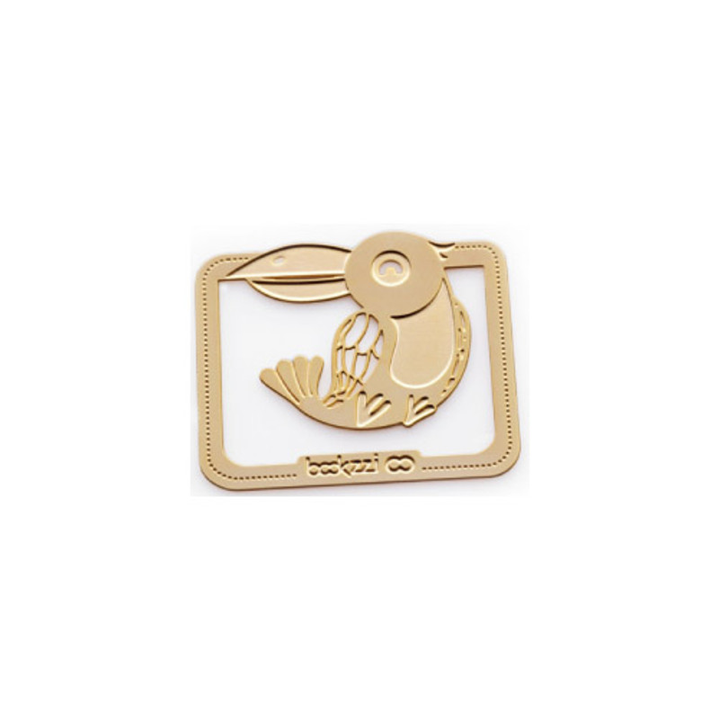 Bookfriends Parrot steel bookmark