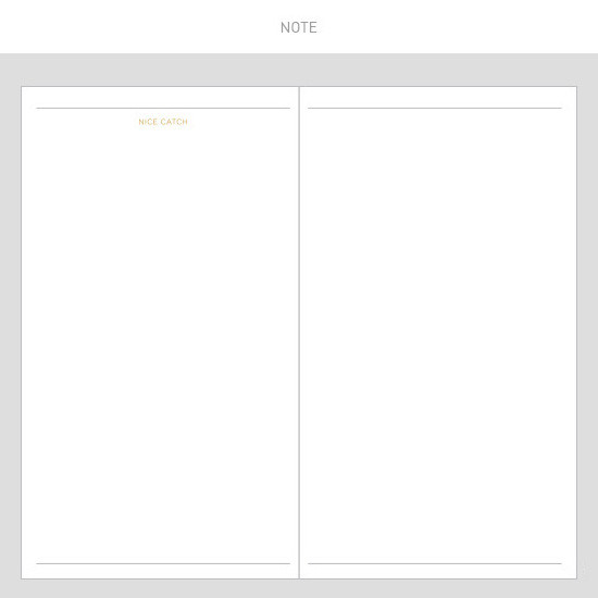 Note - 2017 Daily nice undated diary
