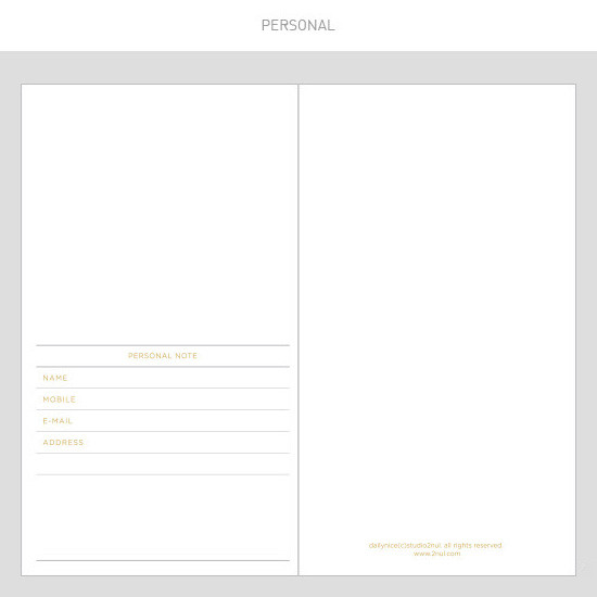 Personal - 2017 Daily nice undated diary