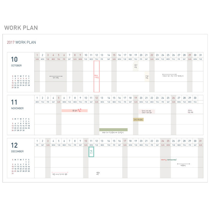 Work plan - 2017 Appointment B6 business dated weekly planner
