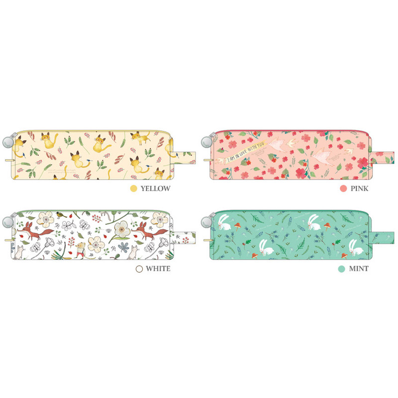 Colors of Willow pattern cube pencil case