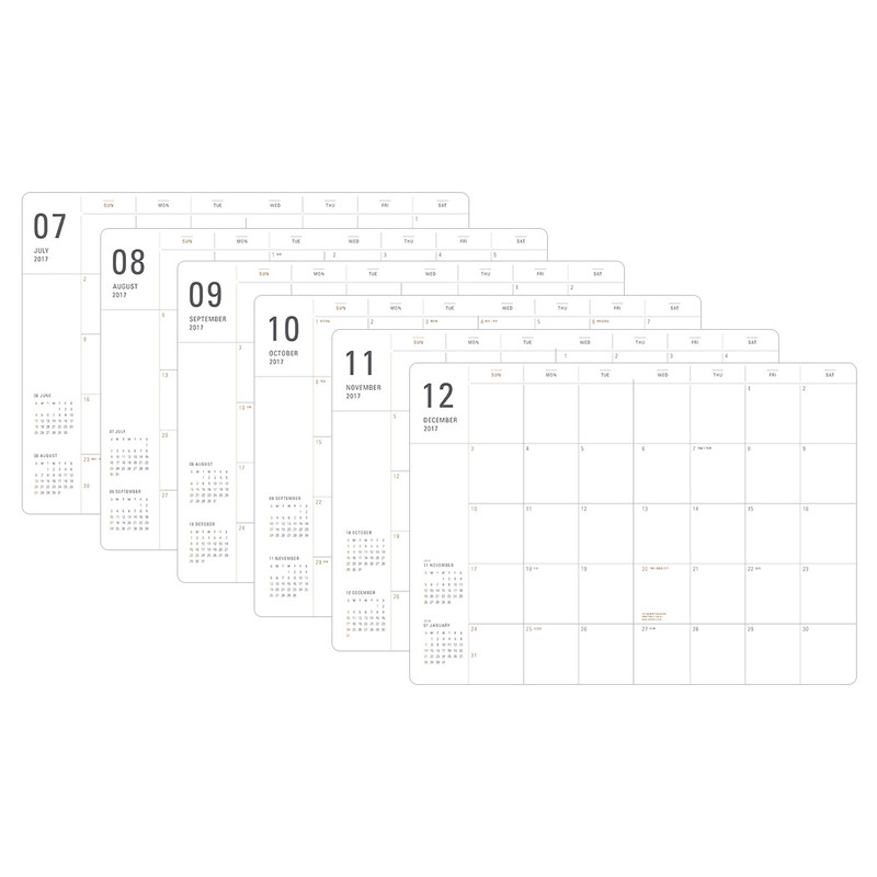 Monthly plan - 2017 Crocodile dated planner