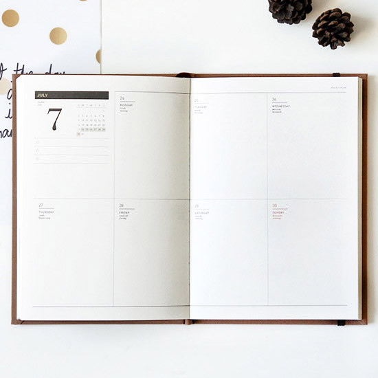 Weekly plan - 2017 Petit a petit dated diary