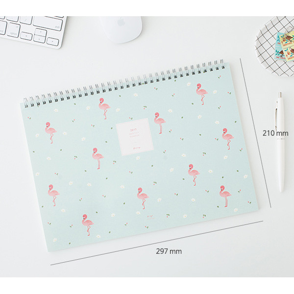 Size of 2017 Livework Piyo dated monthly desk scheduler 