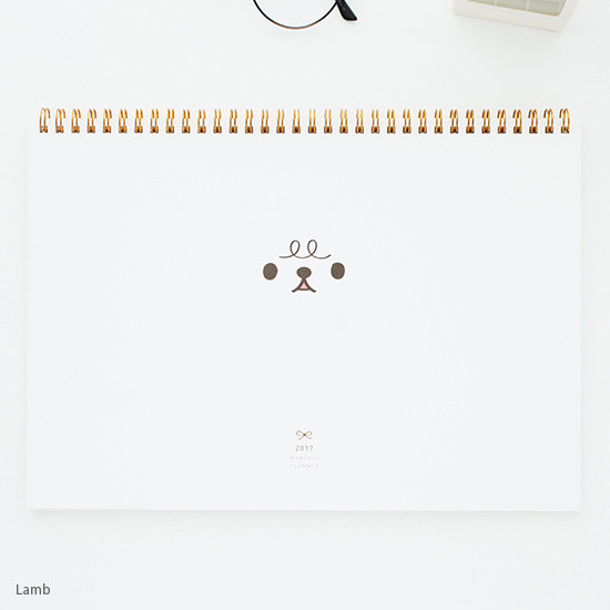 Lamb - 2017 Livework Piyo dated monthly desk scheduler 
