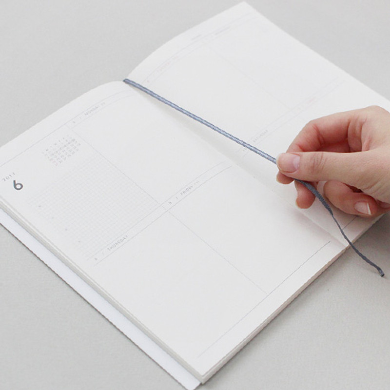 Ribbon bookmark - 2017 Wish dated weekly special diary scheduler Ribbon bookmark - 2017 Wish dated weekly special diary scheduler