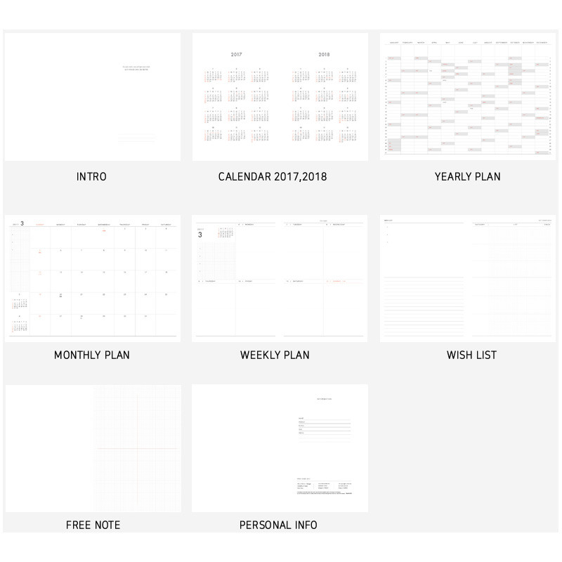 Composition - 2017 Wish dated weekly special diary scheduler Composition - 2017 Wish dated weekly special diary scheduler