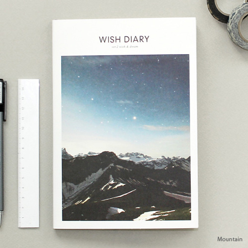 Mountain - 2017 Wish dated weekly special diary scheduler Mountain - 2017 Wish dated weekly special diary scheduler