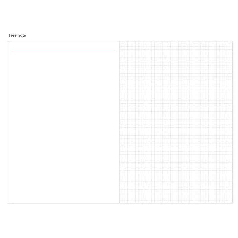 Free note - 2017 Licoco flower pattern dated diary