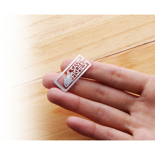 Bookfriends Save Fishes steel bookmark