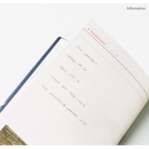 Information - 2017 Pictogram life medium undated diary